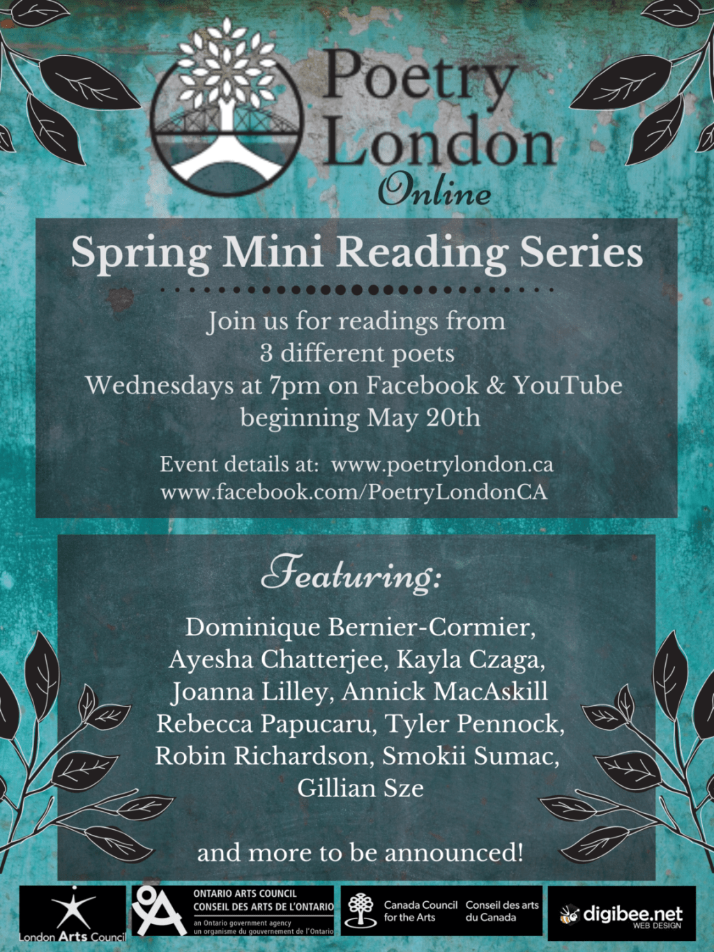 Poetry London: Spring Mini Reading&nbsp;Series
