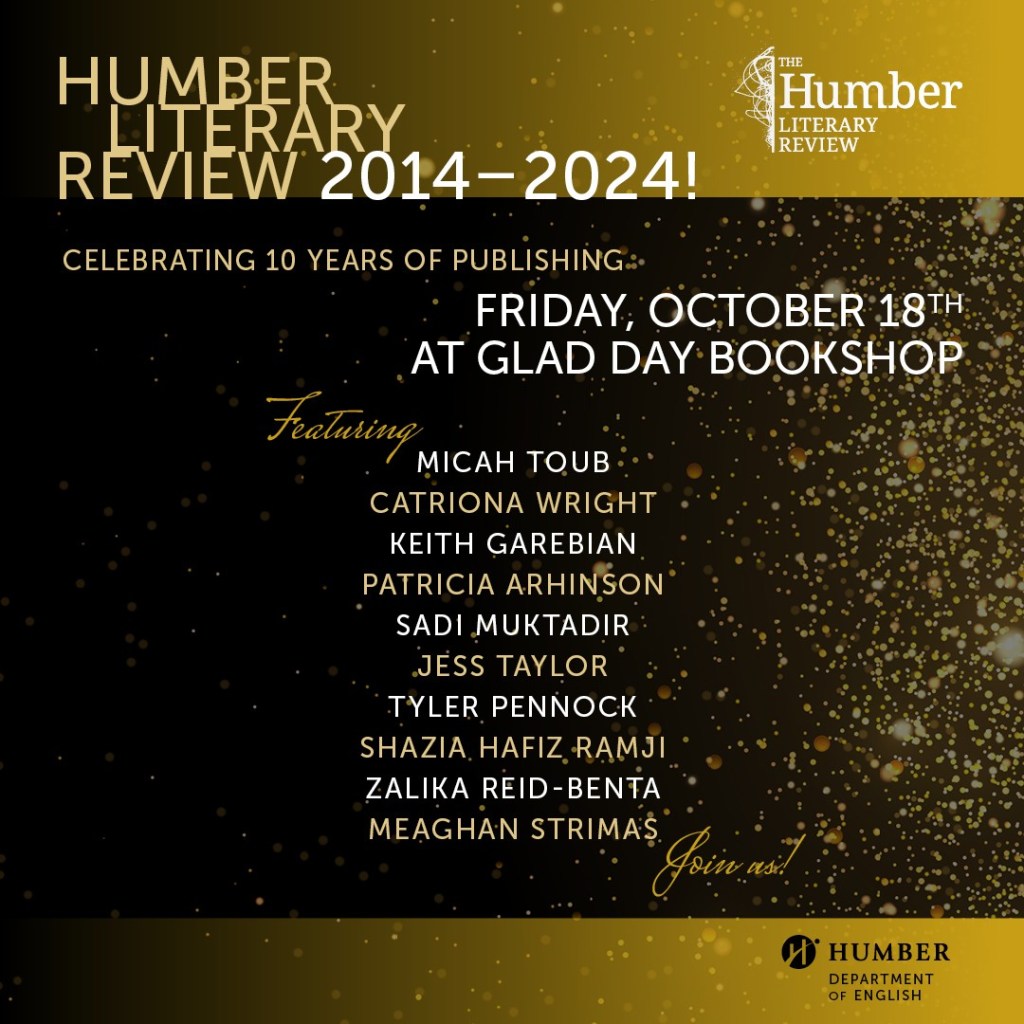 HLR: Humber Literary Review 10th Anniversary&nbsp;Celebration